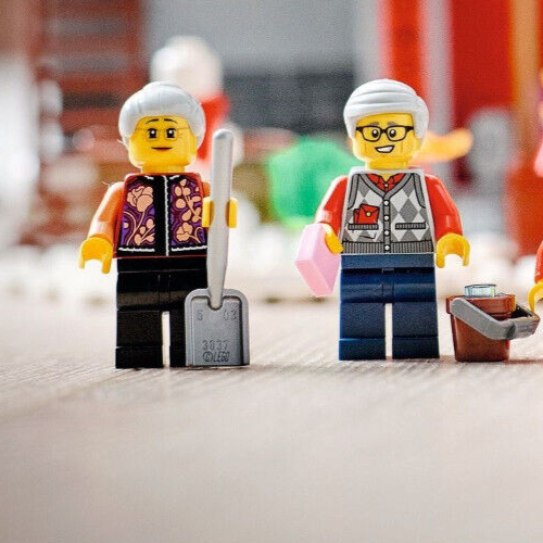 New LEGO Grandparent Minifigure Lot: Chinese New Year Story Nian 80106 (hol221) - StudBee
